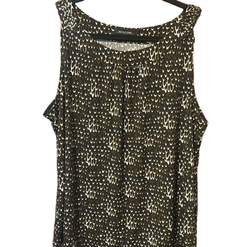 Notations Sleeveless Blouse NWT